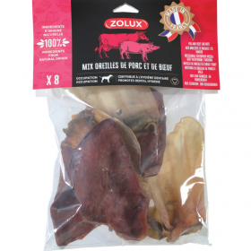 482843 Zolux Beef & Pig Ears 8бр. / 200g